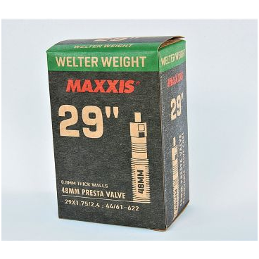 Камера велосипедная MAXXIS WELTER WEIGHT, 29"X1.75/2.4, 44/61-622, 0.8 мм, LFVSEP48 (B-C), EIB001406