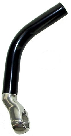 фото Рога велосипедные алюминиевые изогнутые длинные черные регулируемые 5-408141 m-wave