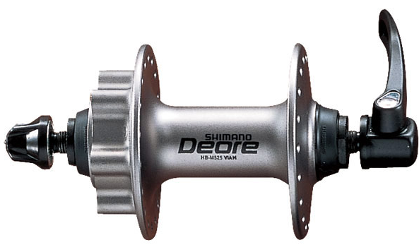 фото Велосипедная втулка shimano deore ehbm525aass, передняя, 36 отверстий, под дисковый тормоз, 2-988-1