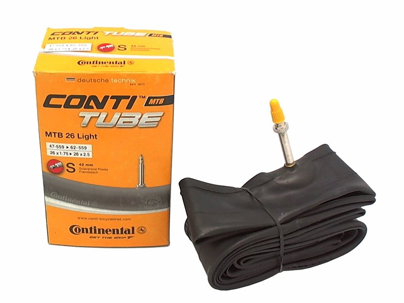 Камера велосипедная Continental MTB 26" Light, 47-559 / 62-559, S42, спортниппель, 0181681
Камера велосипедная Continental MTB 26" Light, 47-559 / 62-559, S42, спортниппель, 0181681