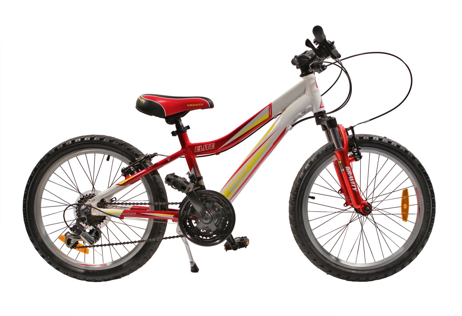 фото Детский велосипед gravity elite 20" 2015 (возраст 6 - 9 лет, рост до 135 см, красный/белый)