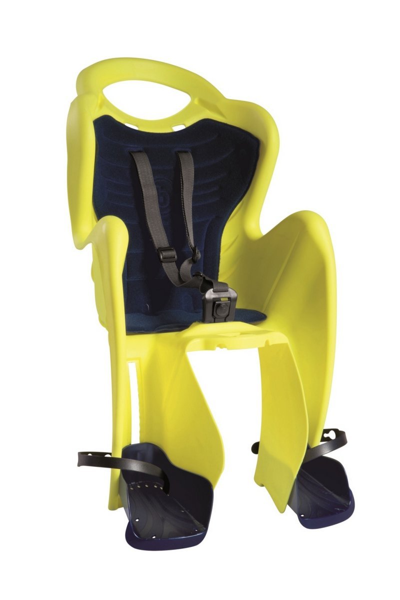 фото Детское велокресло на подседельную трубу bellelli mr fox standard b-fix, hi-viz, жёлтое, 01fxsb0027