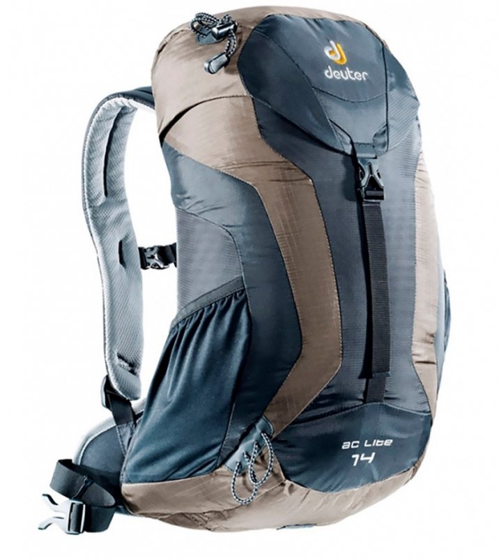 фото Велорюкзак deuter ac lite 14, 50х30х18, 14 л, чехол от дождя, серый/синий, 34601_7060