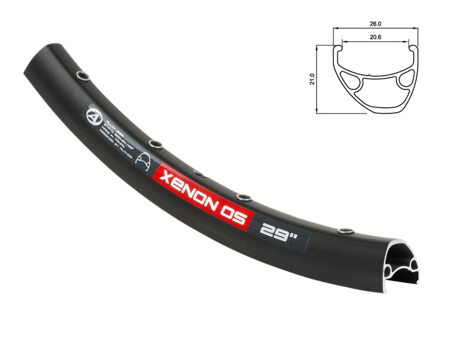 Обод велосипедный AUTHOR Xenon Pro 29, 28/29", двойной, 622х26/20,6х21, 32 отверстия, автониппель, 8-36092025
Обод велосипедный AUTHOR Xenon Pro 29, 28/29", двойной, 622х26/20,6х21, 32 отверстия, автониппель, 8-36092025