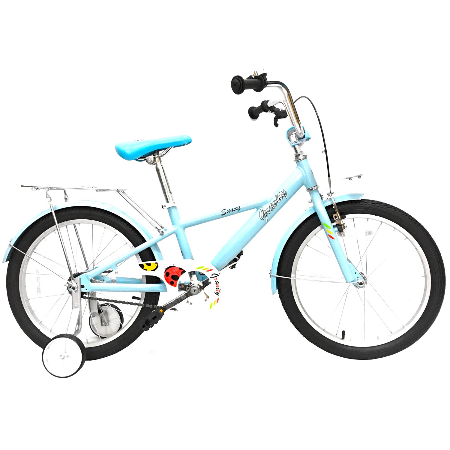 фото Детский велосипед gravity sunny 20" 2017 (колеса: 20" (рост: 115 - 135 см), цвет: голубой)