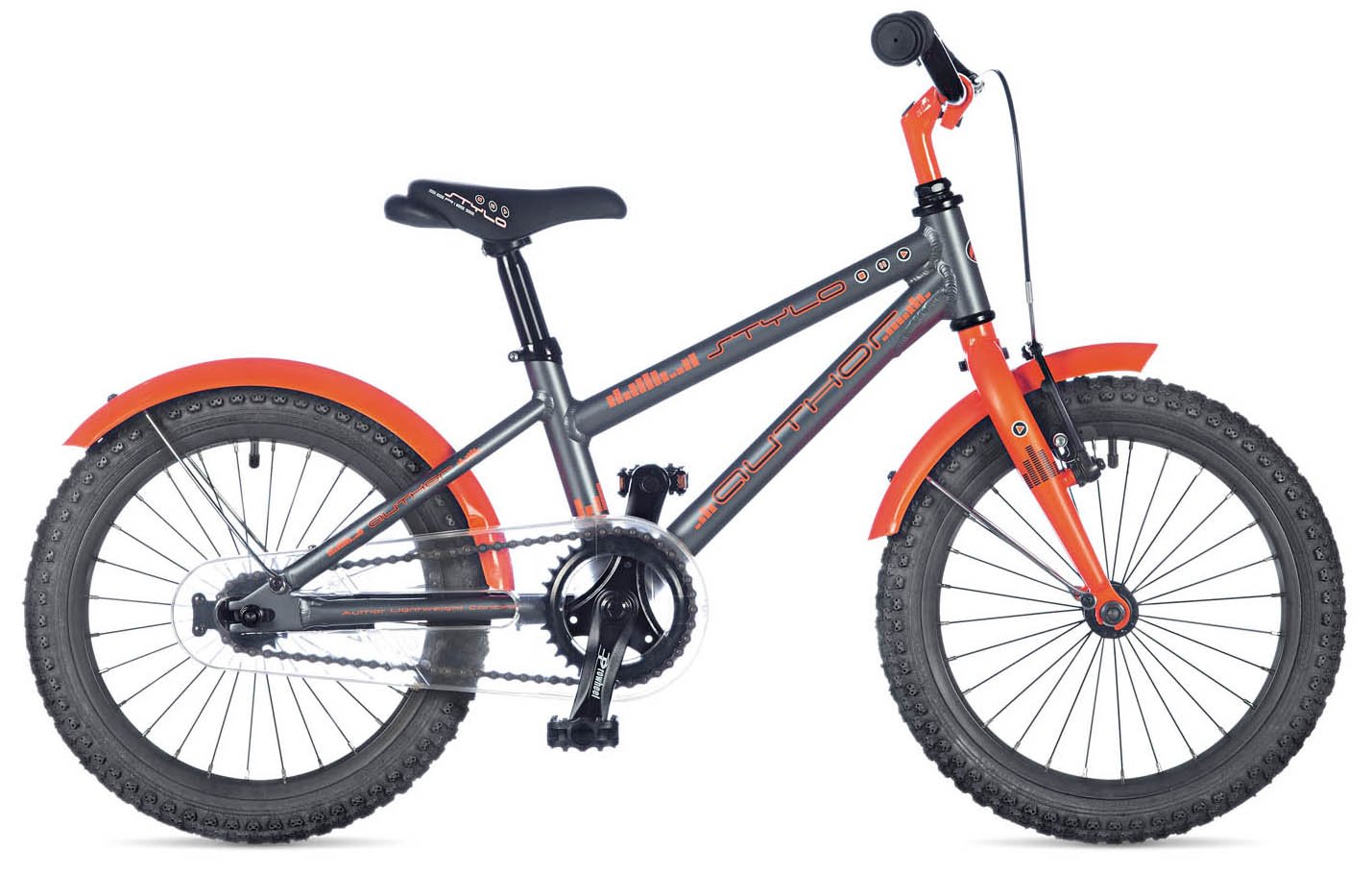 фото Детский велосипед author stylo 16" 2019 (рама: 9" (рост 100-125 см), цвет: серебристо-красный)