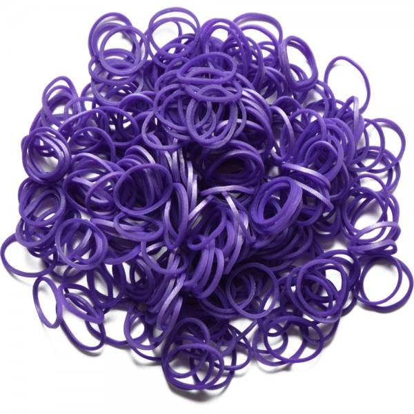 фото Резинки силикон металл./фиолет. metallic purple rainbow loom