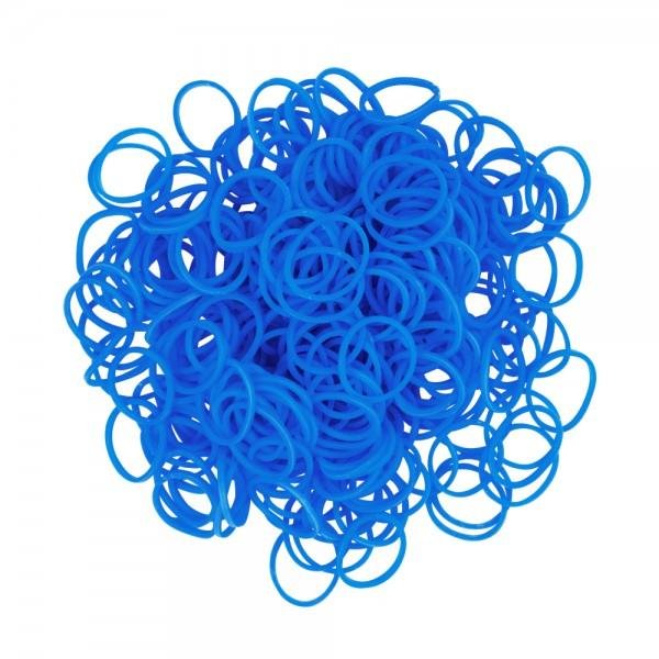 фото Резинки силикон неон голубой neon blue rainbow loom