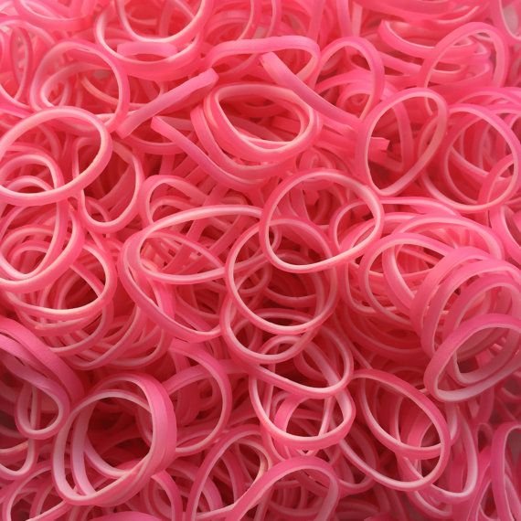 фото Резинки пылкий розовый перламутр. passion pink pea rainbow loom