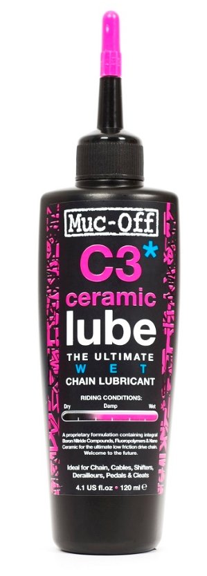 фото Смазка muc-off c3 ceramic wet lube, для цепи, 120 мл, 870