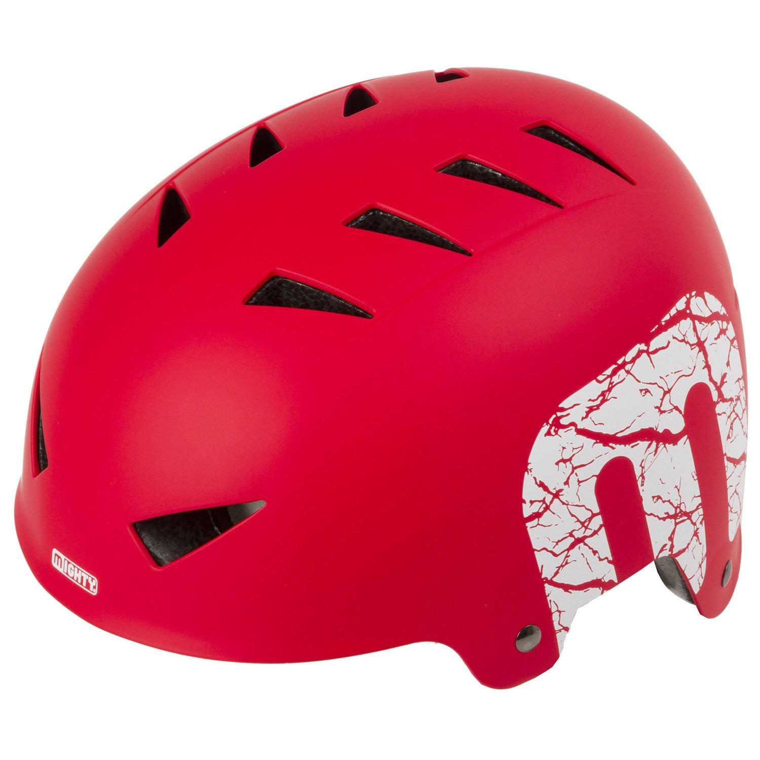 фото Велошлем mighty x-style, 14 отверстий, размер 54-58см, красный матовый, 5-731224