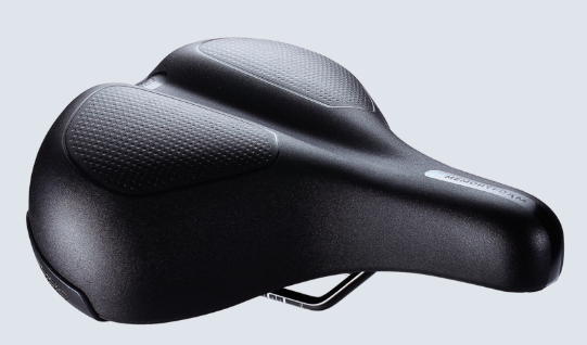 фото Седло велосипедное bbb comfortplus upright, saddle memory foam, steel rail 230, черный, bsd-106