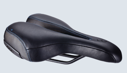 фото Седло велосипедное bbb sportplus active leather ergonomic saddle memory foam черный б/р, bsd-113