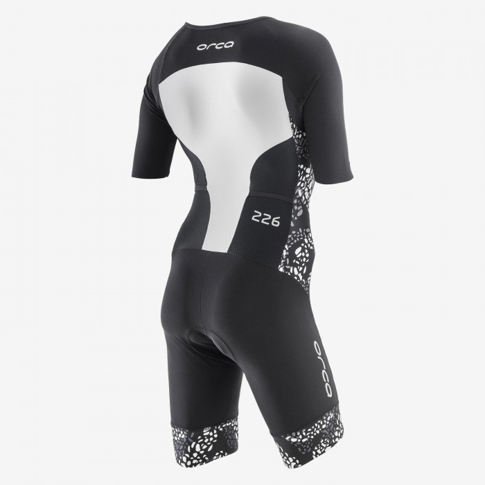 фото Комбинезон для триатлона orca 226 kompress aero short sleeve race suit, черный/белый, 2018