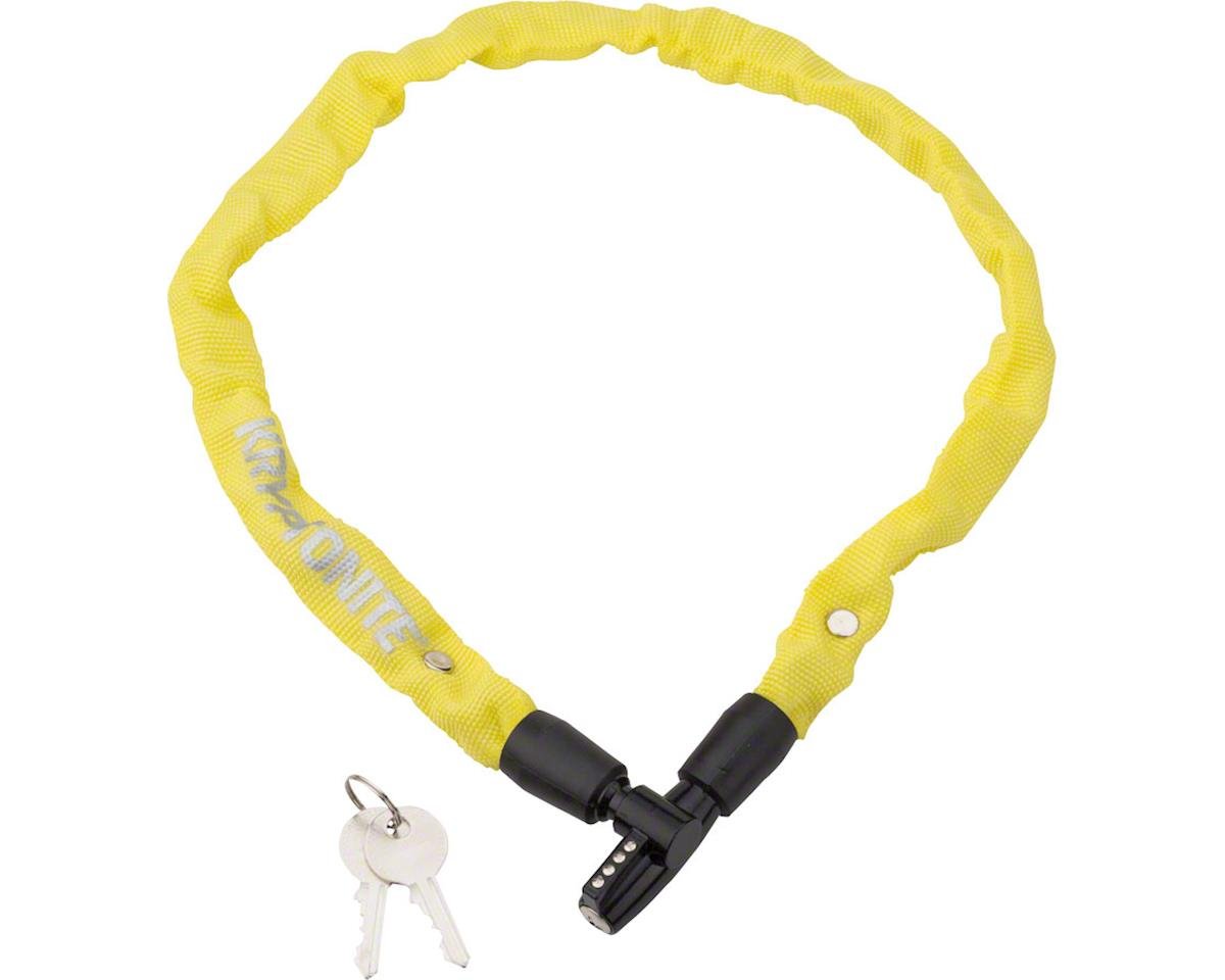 фото Велосипедный замок kryptonite cables keeper 465, цепь, на ключ, тканевая-оболочка, 4 x 650 мм, желтый, 720018002567