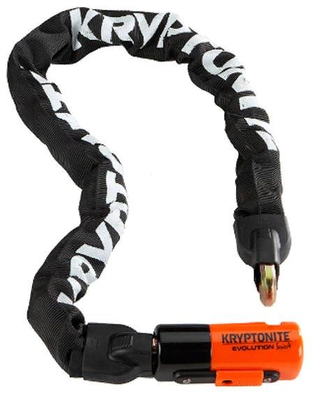 фото Велосипедный замок kryptonite chains evolution 1090 integrated цепь, на ключ, 10 x 900 мм, 720018000808
