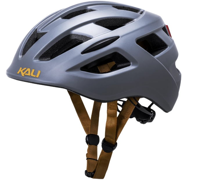 фото Шлем велосипедный kali urban/city/mtb с фонариком central sld, матовый темно-серый 2019 (размер: 52-58см)