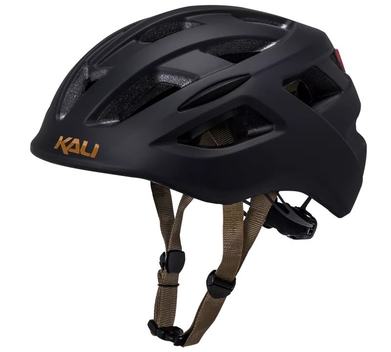 фото Шлем велосипедный kali urban/city/mtb с фонариком central sld, матовый черный 2019 (размер: 58-62см )