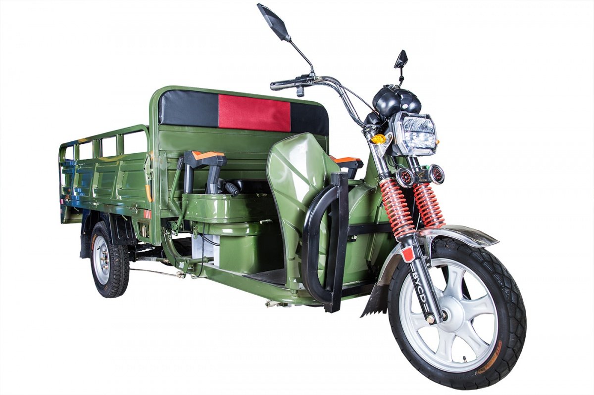 Грузовой электрический трицикл Rutrike JB 2000 60V1500W 2019 (Цвет: зеленый )
Грузовой электрический трицикл Rutrike JB 2000 60V1500W 2019 (Цвет: зеленый )