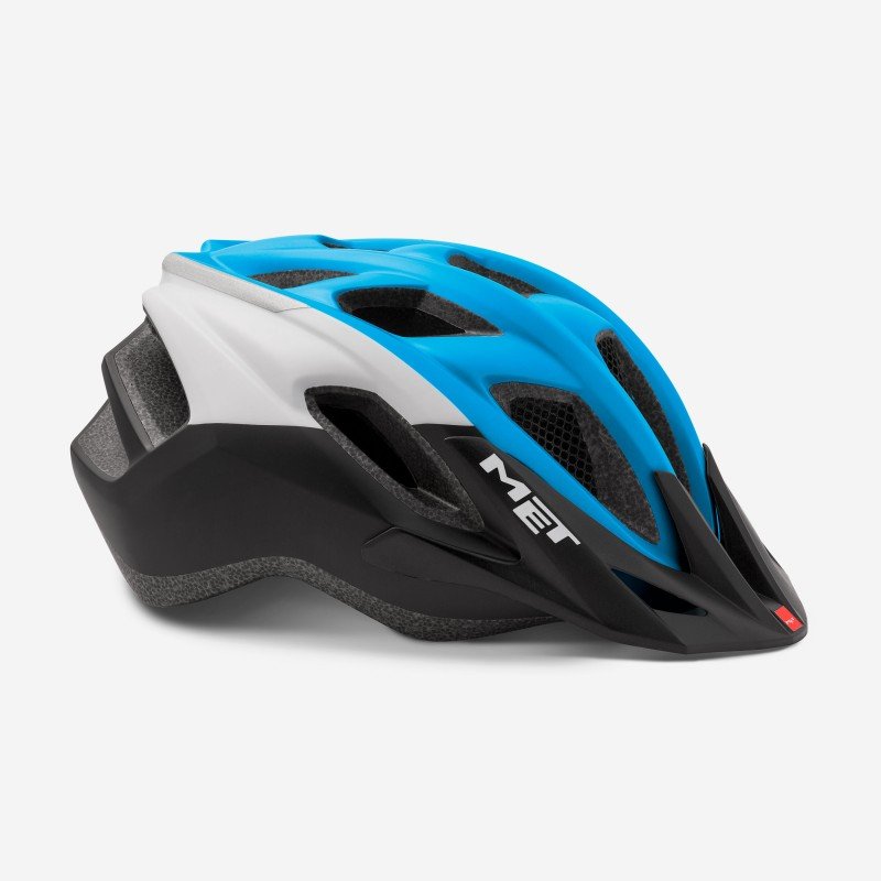 фото Велошлем met funandgo, голубо-черно-белый 2019 (размер: unisize (54-61 см))