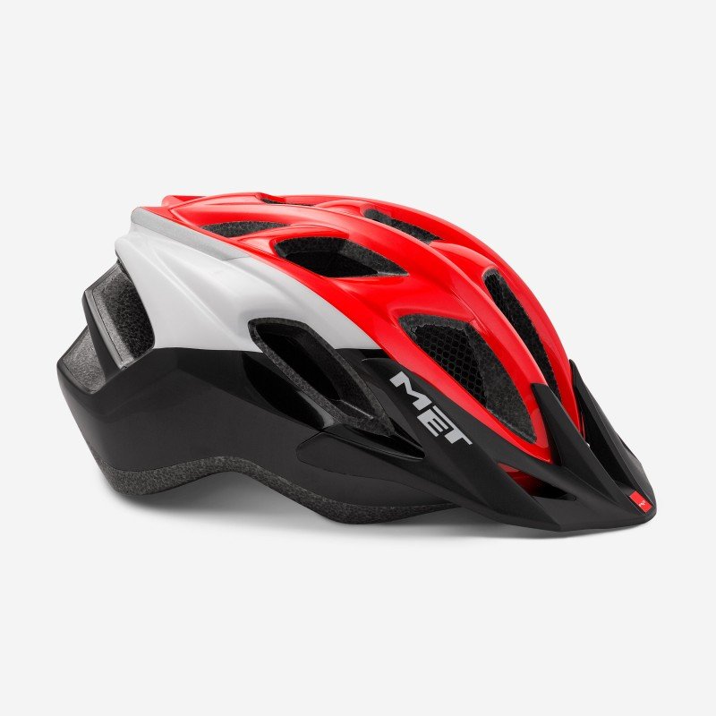 фото Велошлем met funandgo, красно-черно-белый 2019 (размер: unisize (54-61 см) )