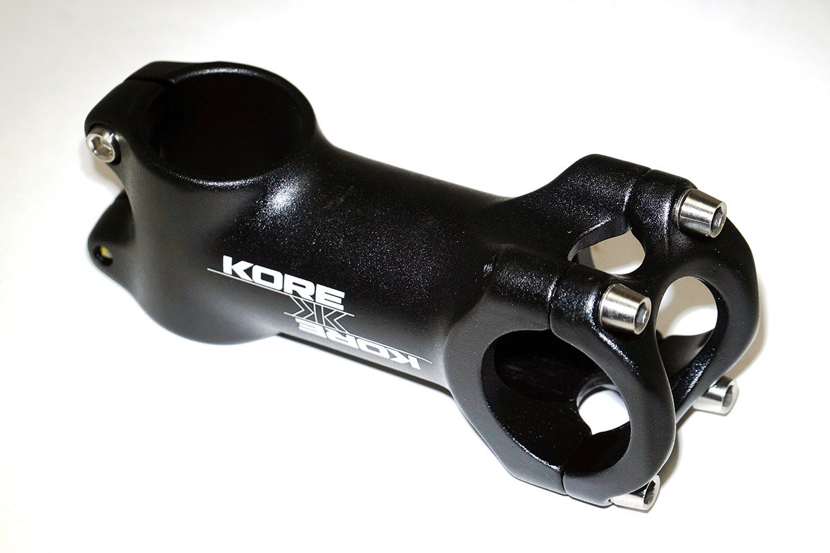 фото Вынос велосипедный kore xcd1, al-6061-t6, l-80mm, руль 31,8mm, угол наклона 6 гр. черный,140 гр, kore xcd1 80mm