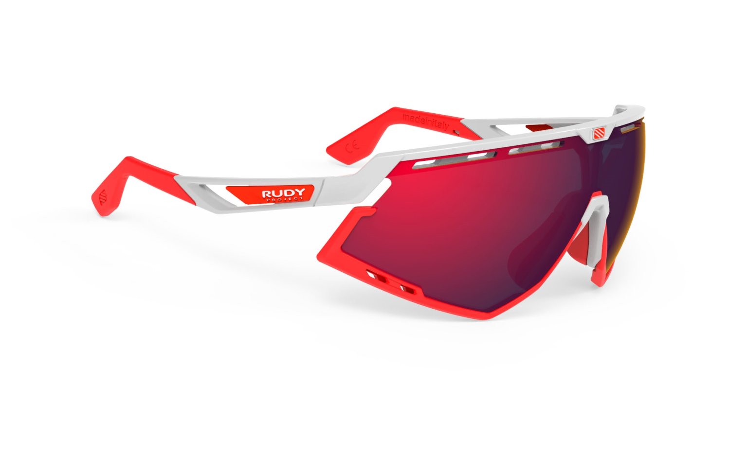 фото Очки велосипедные rudy project defender white gloss - mls red, sp523869-0000