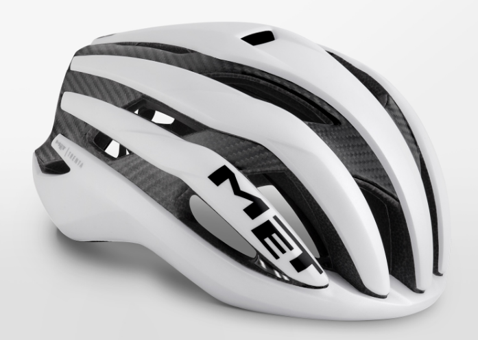 фото Велошлем met trenta 3k carbon, матовый белый, 2019 (размер: l (58-61 см)) trix
