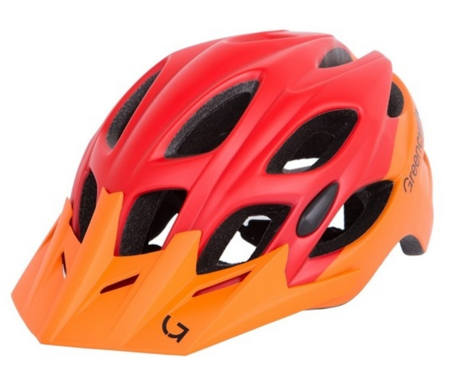 фото Велошлем green cycle enduro, оранжево-красный матовый, 2019 (размер: 58-61 см)