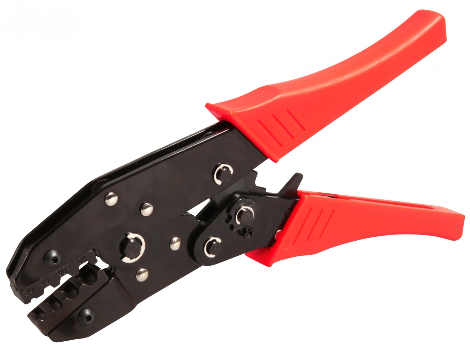 фото Велосипедный многофункциональный инструмент elvedes для обжимания и троса и рубашки, красный/черный, 2009019
