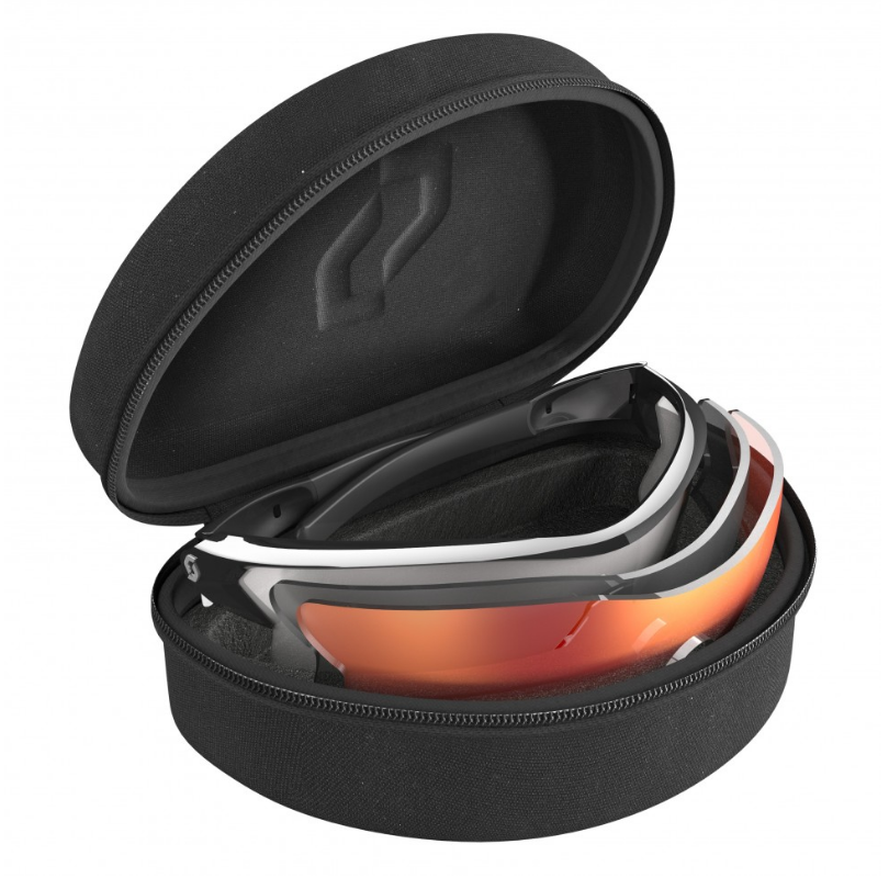 фото Очки велосипедные scott leap multi-lens case black glossy grey + clear + red enhancer, 266007-2071334