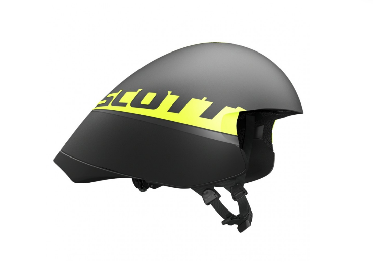 фото Шлем велосипедный scott split black/yellow rc (размер: l (59-61))