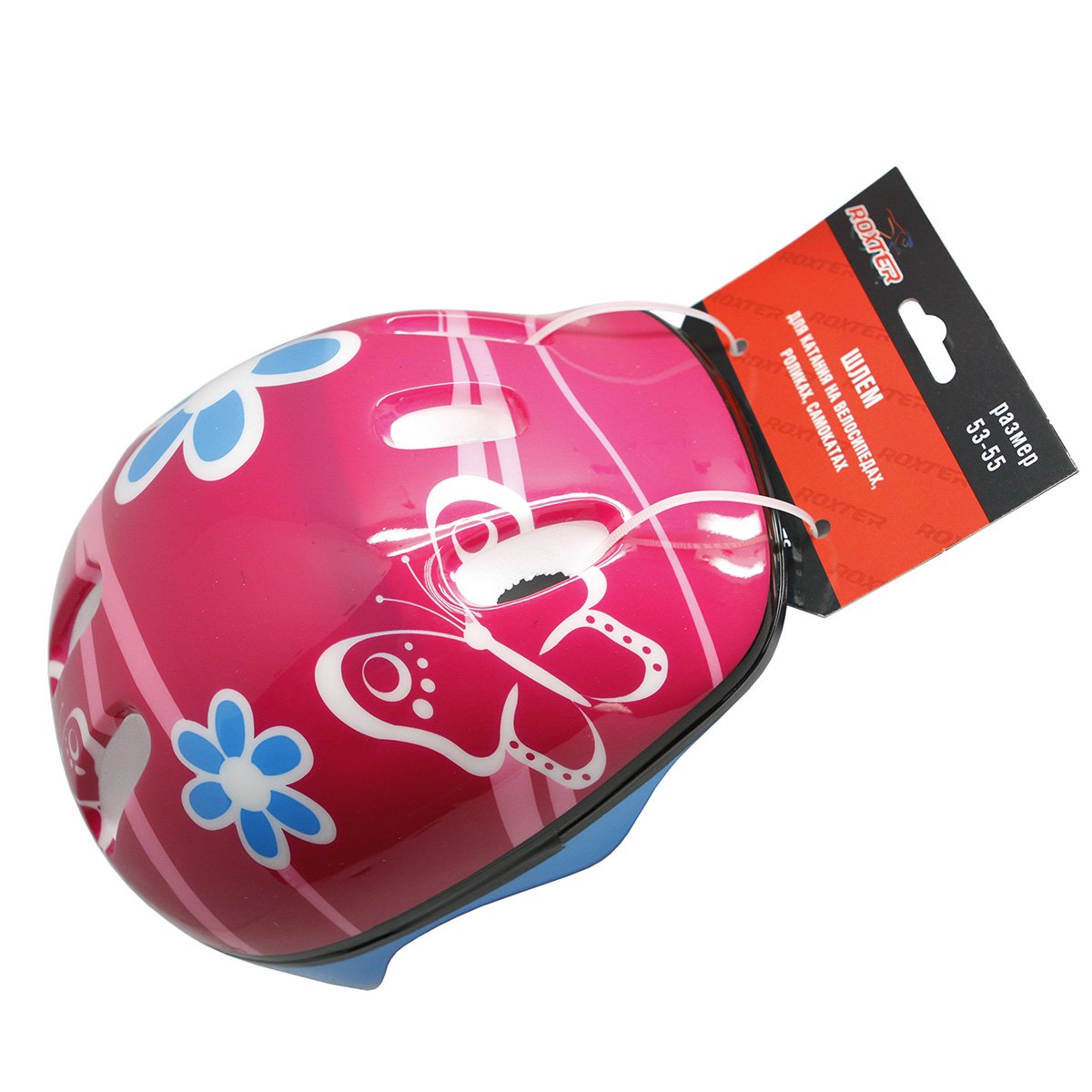 фото Шлем велосипедный детский rose, в торговой упаковке, 2019 (размер: 55-57) no name