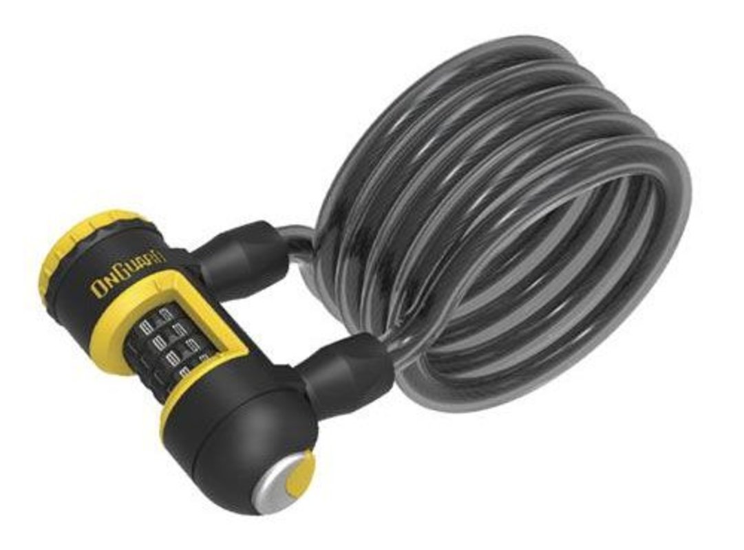 Велосипедный замок Onguard REVOLVER Coil Combo, тросовый спиральный, кодовый, 1850 х 12мм в силиконовой оплетке, 8140
Велосипедный замок Onguard REVOLVER Coil Combo, тросовый спиральный, кодовый, 1850 х 12мм в силиконовой оплетке, 8140