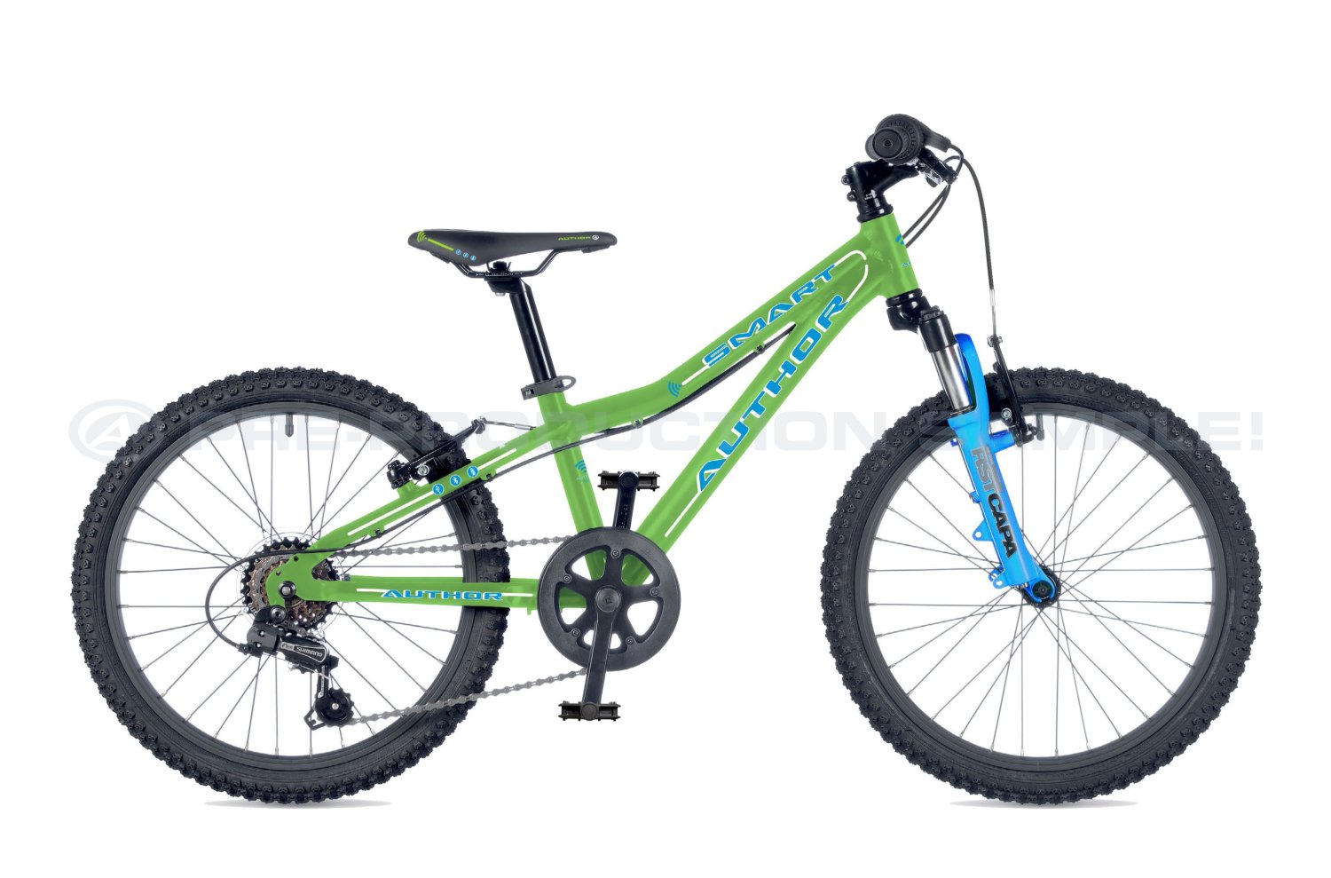 фото Детский велосипед author smart 20" 2020 (рама: 10" (рост: 115 - 135 см), цвет: зелено-синий )