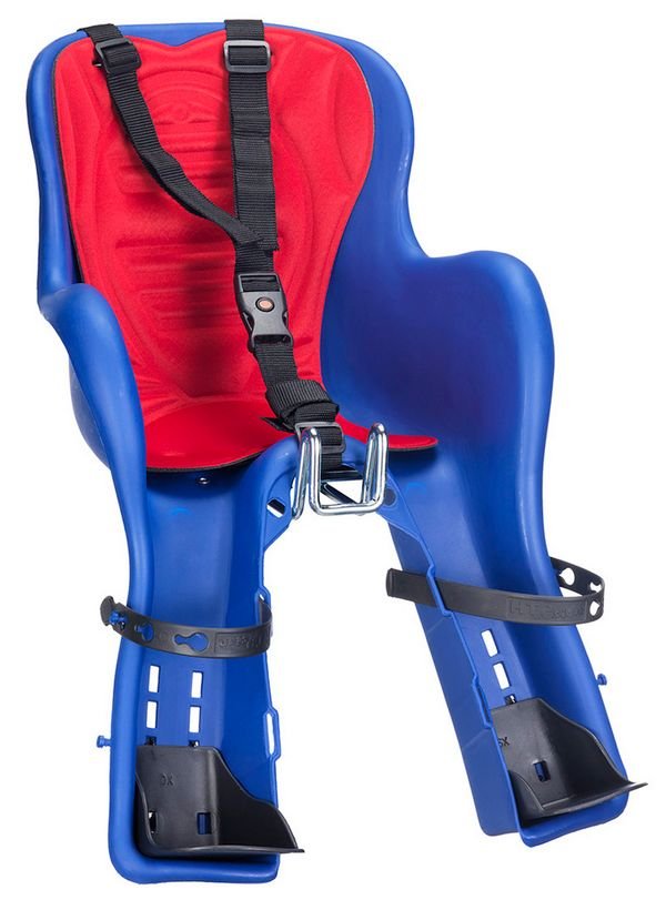 фото Велокресло детское htp design kiki deluxe, переднее, на раму, максимальная нагрузка: 15 кг, синий, 92070731