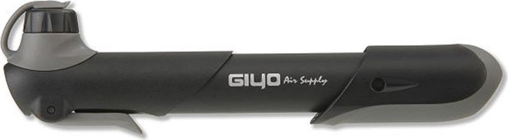 фото Насос giyo, max 120psi(8атм), 2-х сторонний внутренний вентиль “вело/авто”, черный, gp06s