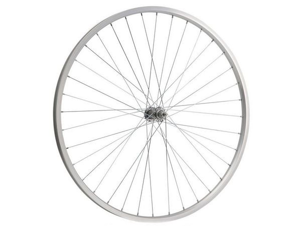 фото Колесо велосипедное переднее remerx 26”, обод одинарный, алюминий, 36 спиц, серебро, rwf26s36