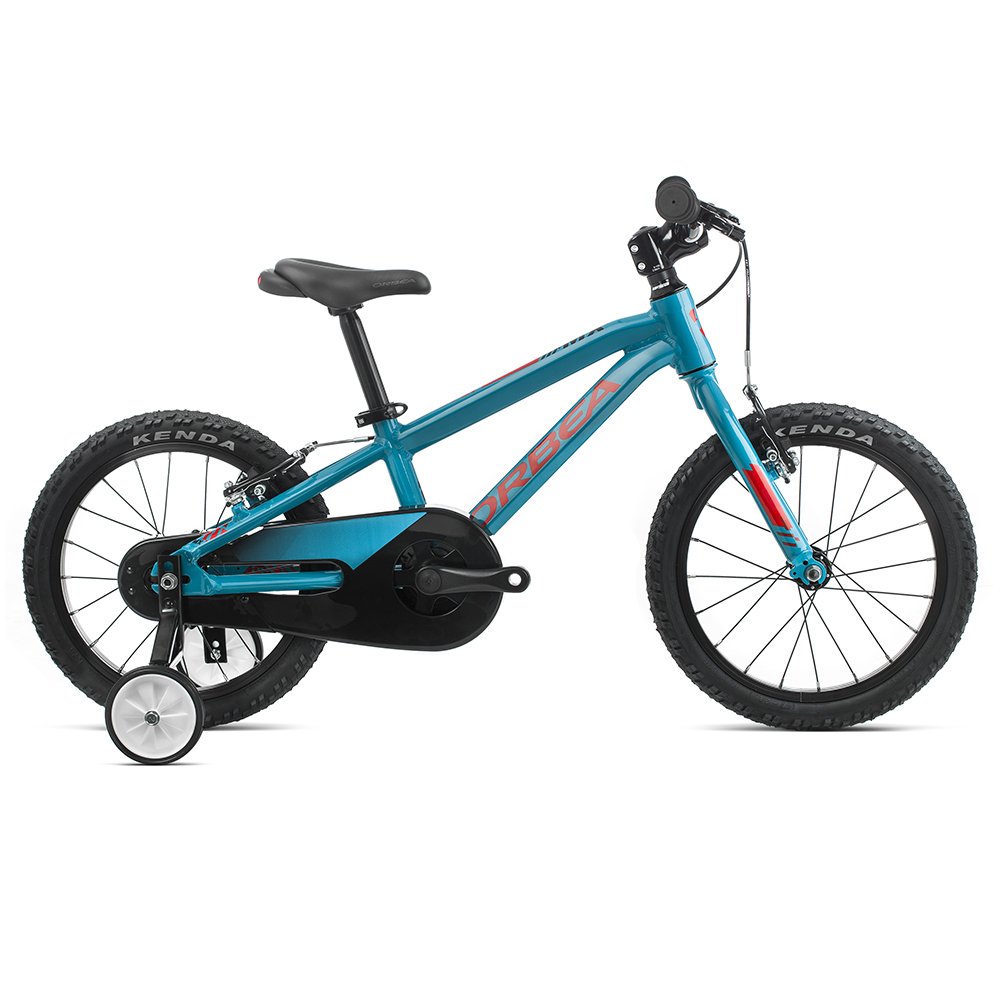 фото Детский велосипед orbea mx 16" 2020 (рост: 100-115см. цвет: голубой/красный)