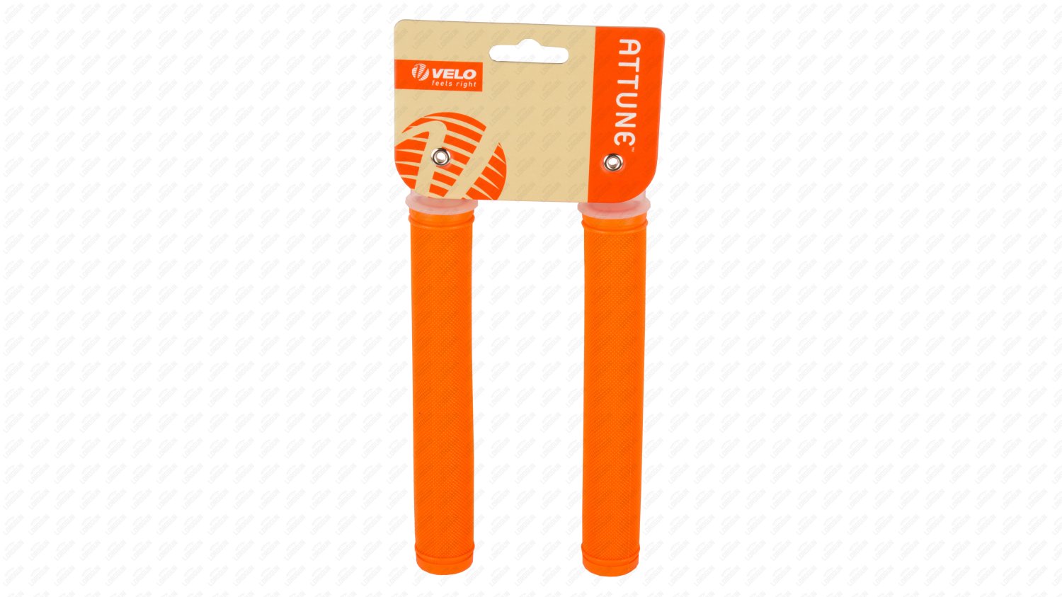 фото Грипсы велосипедные velo vlg-520, closed end, 175 мм, оранжевые, velo vlg-520 orange