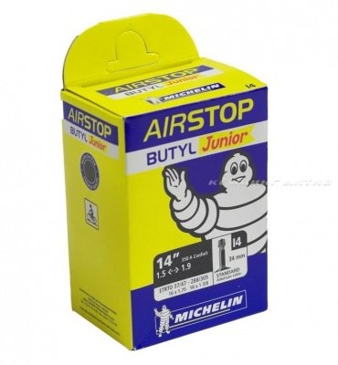 Камера велосипедная MICHELIN I4 AIRSTOP, 14"/16"x1,4"/2,4", бутиловая, автониппель, в упаковке, MIC_0323371111M
Камера велосипедная MICHELIN I4 AIRSTOP, 14"/16"x1,4"/2,4", бутиловая, автониппель, в упаковке, MIC_0323371111M