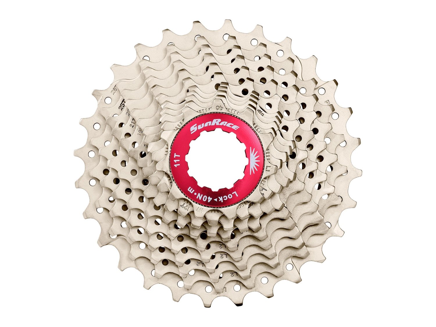 фото Кассета велосипедная sun race, 11-28, 11 скоростей. на алюминиевом пауке, sr-11-28-11 sunrace