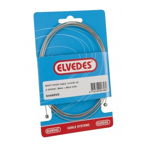 Трос переключения ELVEDES, 19 жильный, из нержавеющей стали,1,25Х2250 мм. Наконечники: 4ХØ4 и Ø5Х3, 6446RVS
Трос переключения ELVEDES, 19 жильный, из нержавеющей стали,1,25Х2250 мм. Наконечники: 4ХØ4 и Ø5Х3, 6446RVS