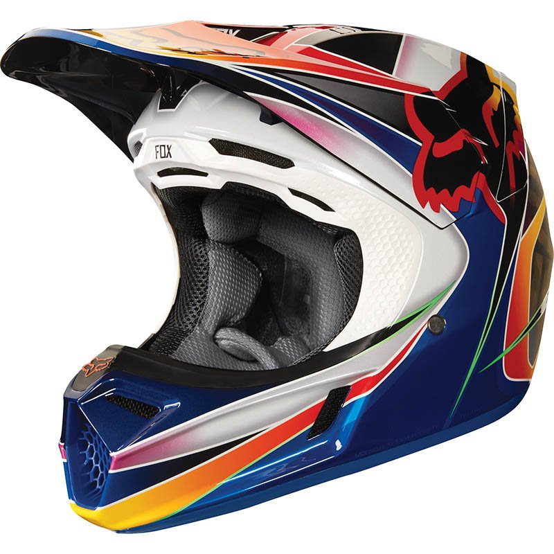 фото Велошлем fox v3 kustm helmet, multi (размер: s 54.6-55.8cm ) fox racing