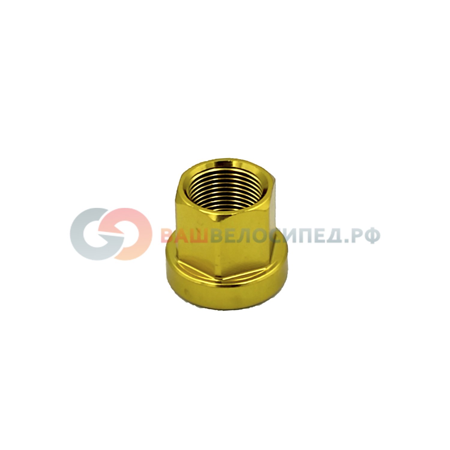 фото Гайка колеса tbs al-7075, вмх, 14мм, жёлтая, m14-nut yel