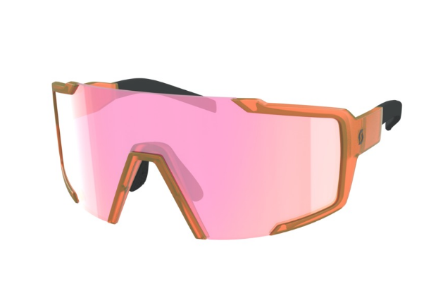 фото Очки велосипедные scott shield, translucent orange pink chrome