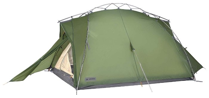 фото Трехместная палатка vaude mark ul 3p, зеленый