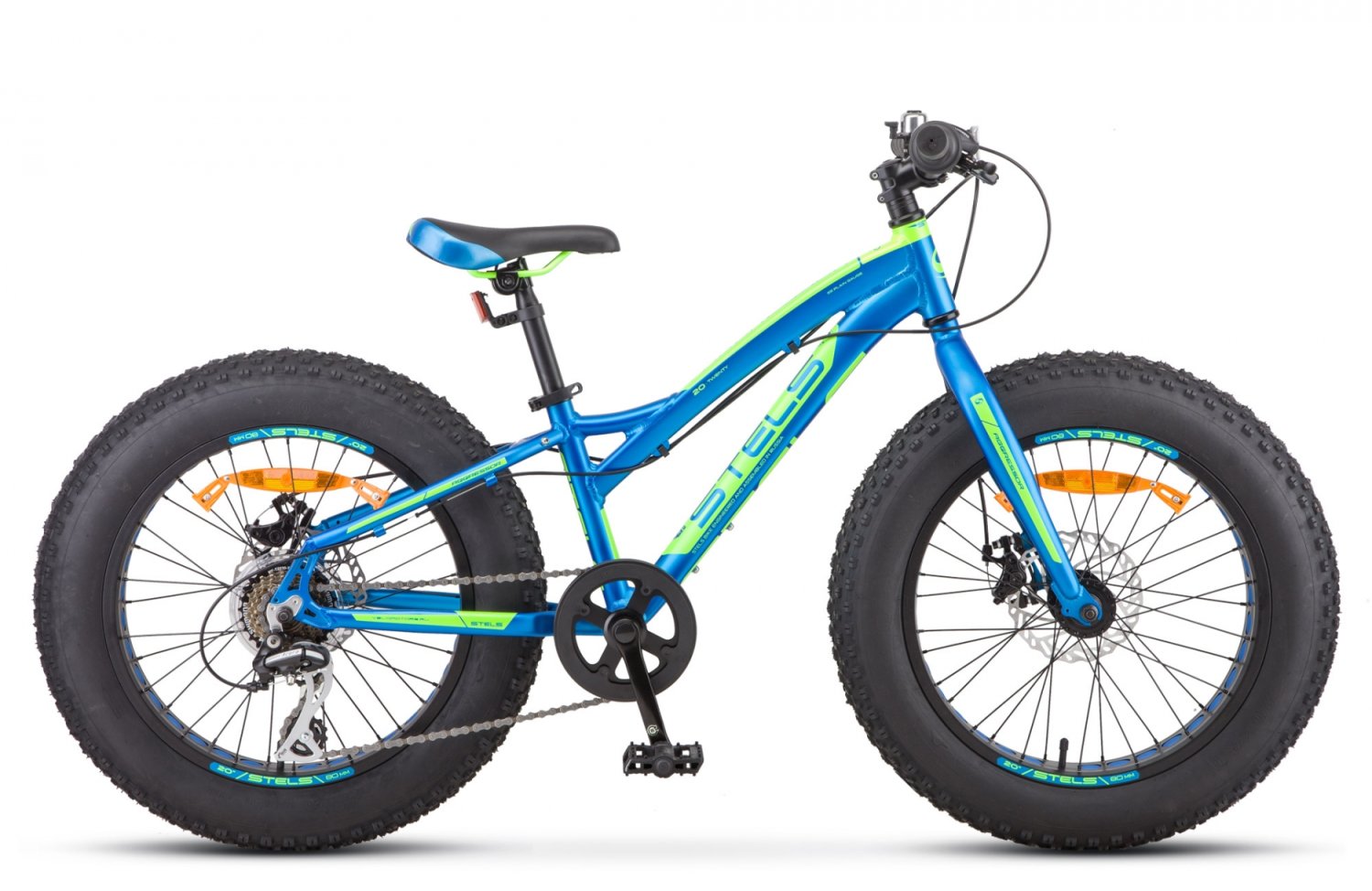 фото Детский велосипед stels aggressor md fat v010 20" 2019 (рама: 11" (рост: 110-130см), цвет: синий )