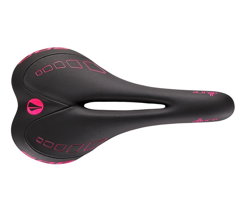 фото Седло велосипедное женское sdg allure ti-alloy, черно-розовый, 07113ds