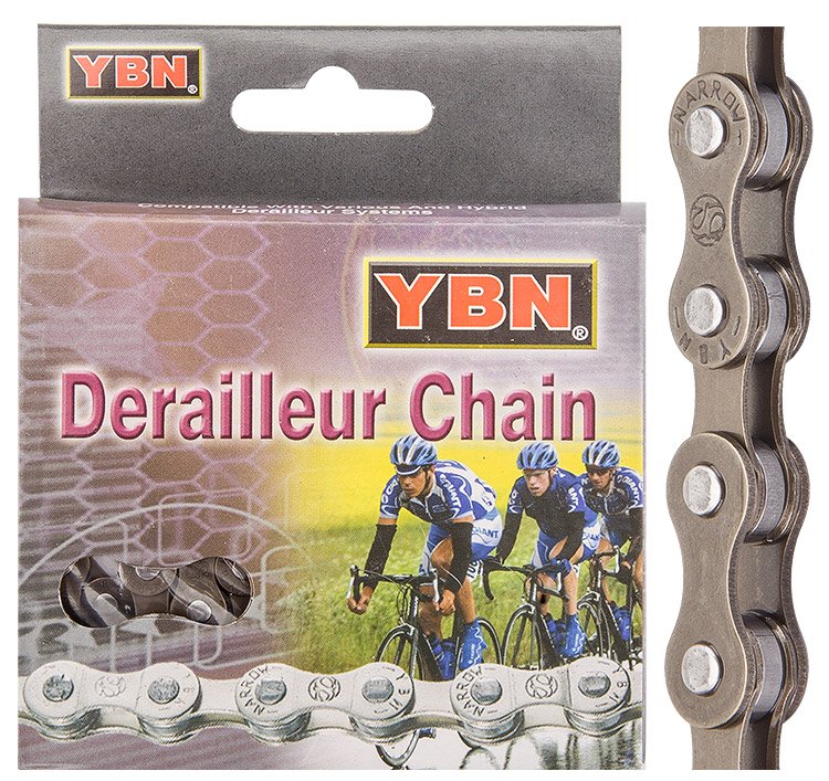 Цепь велосипедная YBN S20, 5 скоростей, 1/2"x3/32", 110 звеньев, 570077, LU089370
Цепь велосипедная YBN S20, 5 скоростей, 1/2"x3/32", 110 звеньев, 570077, LU089370